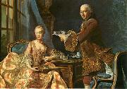 Alexander Roslin Double portrait, Architect Jean-Rodolphe Perronet with his Wife oil